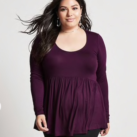 21 | Tops Nwt Plus Size Forever Babydoll Top | Poshmark